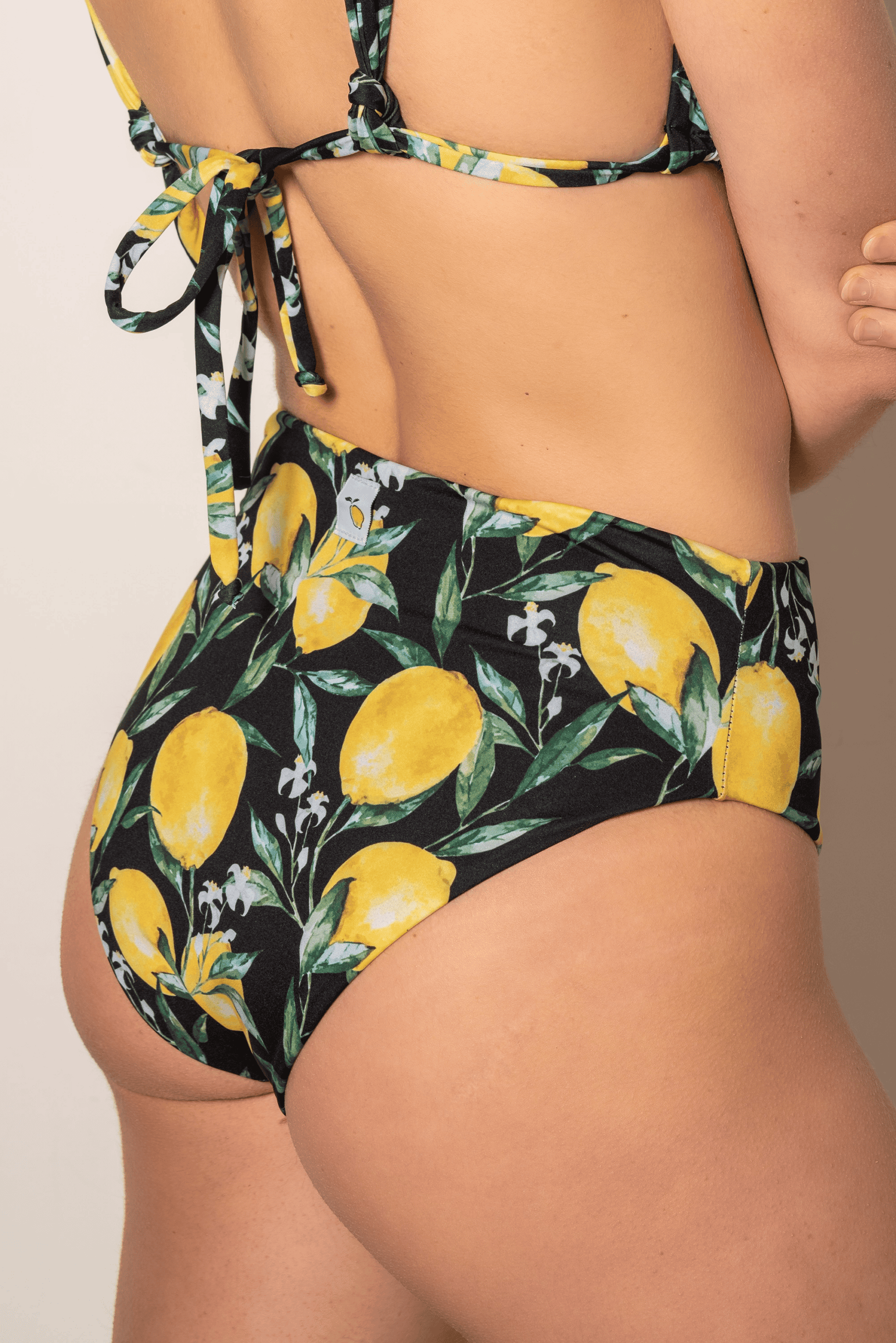 Aurora High Waist Slip - Black Lemon - Image 3