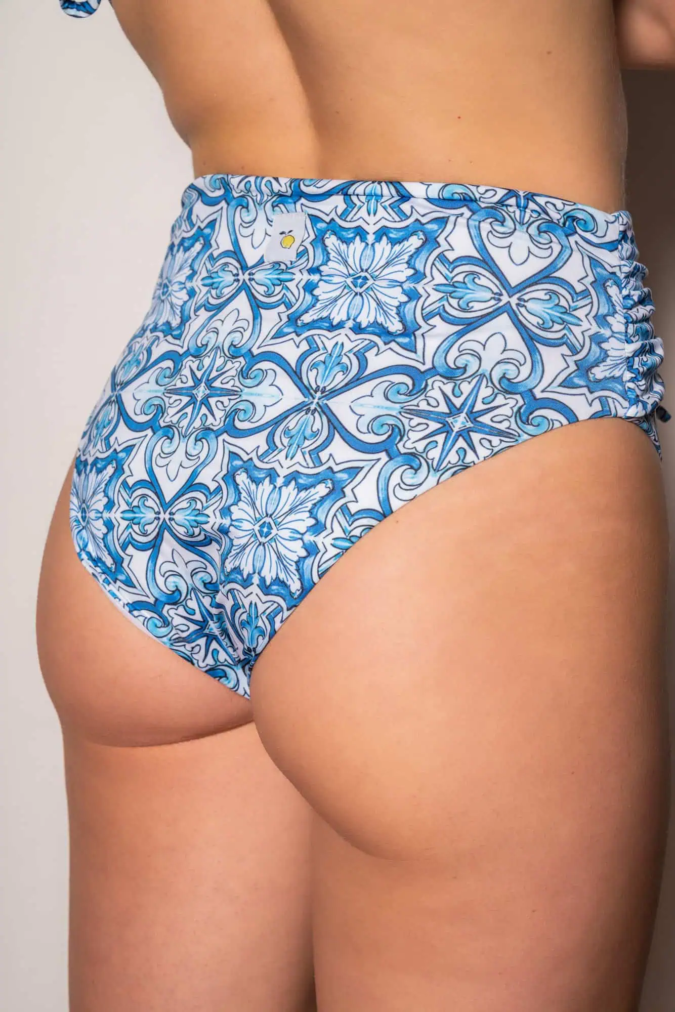 Nerano High Waist Briefs - Blue Maiolica - Image 3